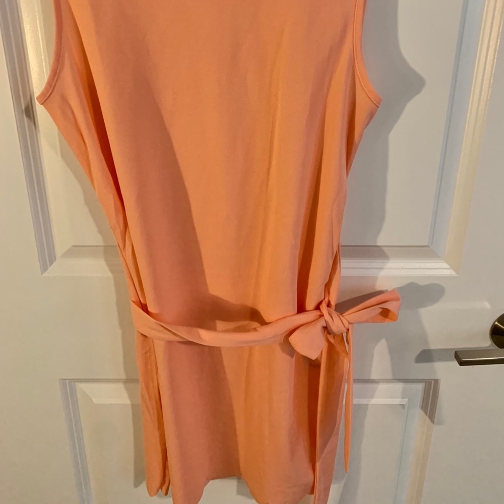 Scallop neck dress